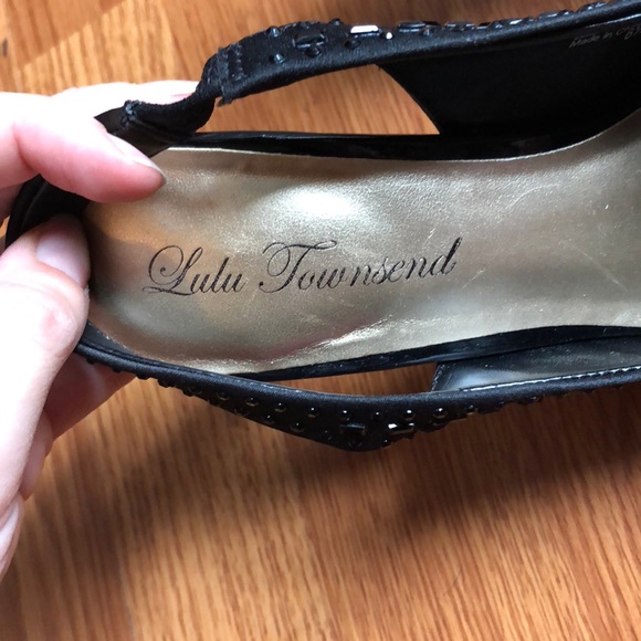 Black Rhinestone Heels - Picture 5 of 7